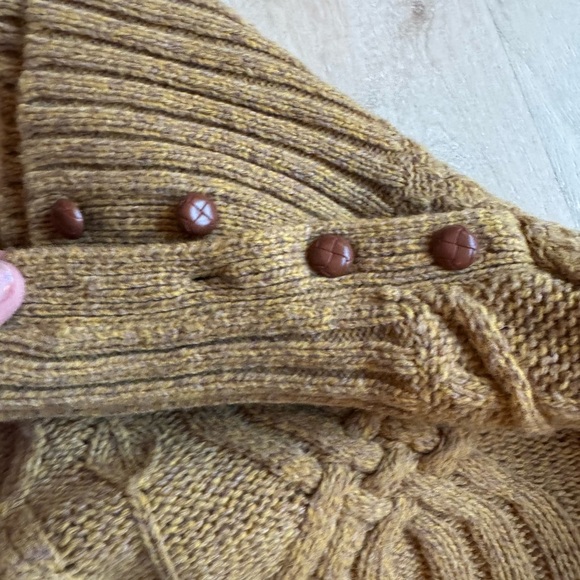 Anthropologie Moth cable knit crochet turtle neck sweater size medium - Picture 5 of 7